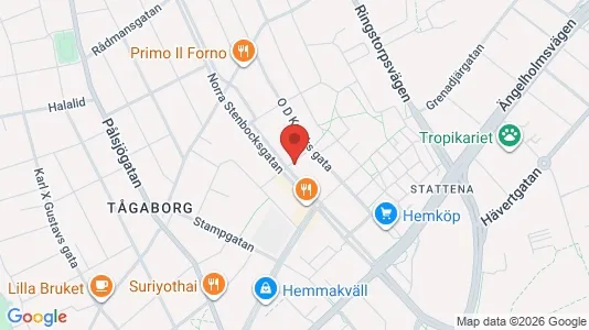 Lägenheter att hyra i Helsingborg - kort over placeringen