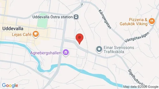 Bostadsrätter till salu i Uddevalla - kort over placeringen