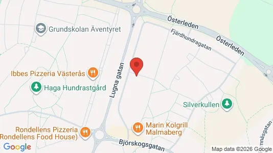 Bostadsrätter till salu i Västerås - kort over placeringen