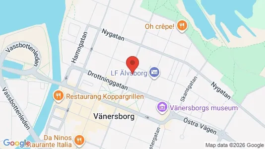 Bostadsrätter till salu i Vänersborg - kort over placeringen