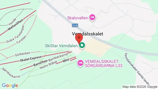 Lägenheter till salu i Härjedalen - kort over placeringen