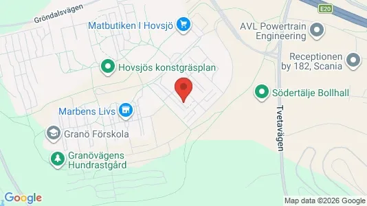 Bostadsrätter till salu i Södertälje - kort over placeringen