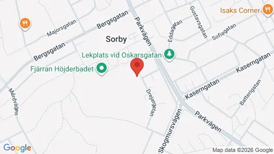 Lägenheter att hyra i Gävle - kort over placeringen