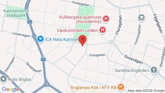 Lägenheter att hyra i Katrineholm - kort over placeringen