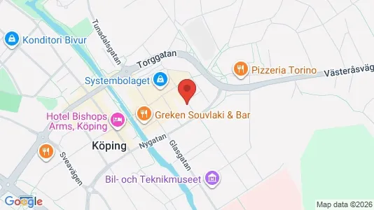Bostadsrätter till salu i Köping - kort over placeringen