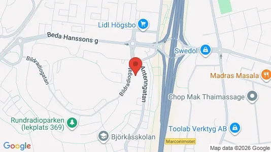 Bostadsrätter till salu i Askim-Frölunda-Högsbo - kort over placeringen