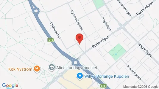 Lägenheter att hyra i Borlänge - kort over placeringen