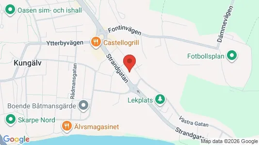 Lägenheter till salu i Kungälv - kort over placeringen