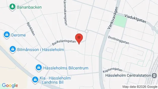 Lägenheter till salu i Hässleholm - kort over placeringen