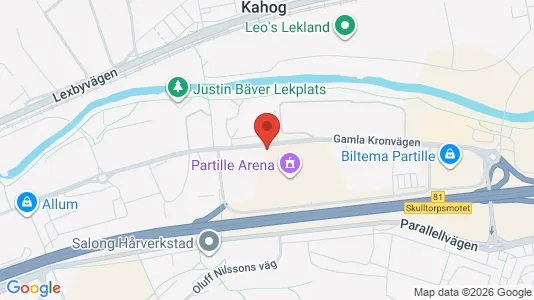 Lägenheter till salu i Partille - kort over placeringen