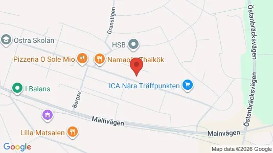 Lägenheter till salu i Hudiksvall - kort over placeringen