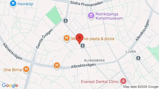 Lägenheter till salu i Norrköping - kort over placeringen