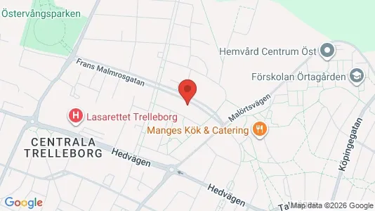 Lägenheter till salu i Trelleborg - kort over placeringen