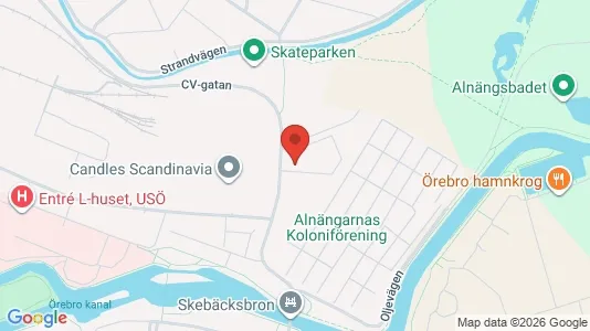 Bostadsrätter till salu i Örebro - kort over placeringen