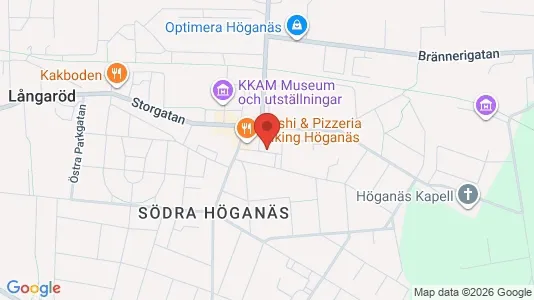 Lägenheter att hyra i Höganäs - kort over placeringen
