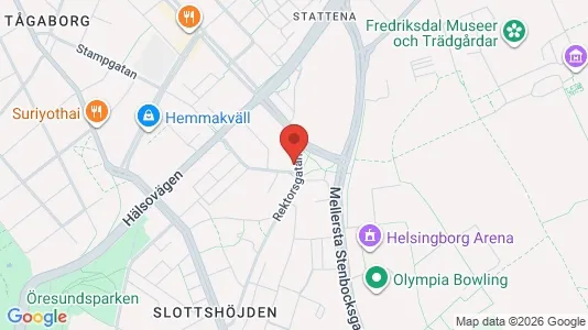 Lägenheter att hyra i Helsingborg - kort over placeringen
