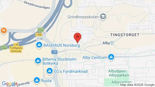 Bostadsrätter till salu i Botkyrka - kort over placeringen