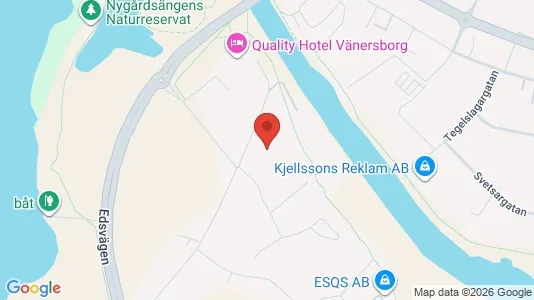 Bostadsrätter till salu i Vänersborg - kort over placeringen