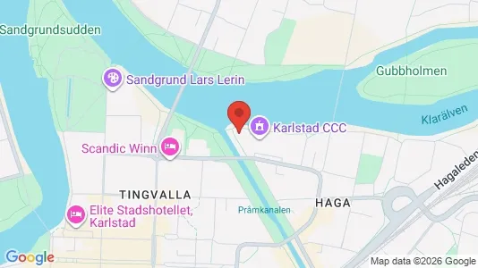 Bostadsrätter till salu i Karlstad - kort over placeringen