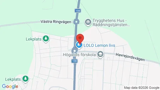 Bostadsrätter till salu i Trelleborg - kort over placeringen
