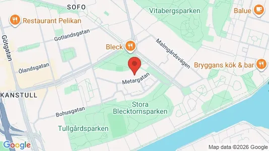 Lägenheter till salu i Södermalm - kort over placeringen