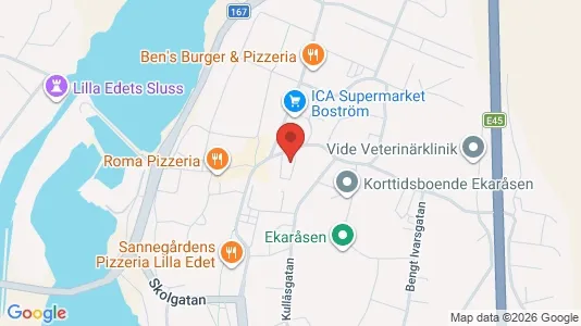 Lägenheter till salu i Lilla Edet - kort over placeringen