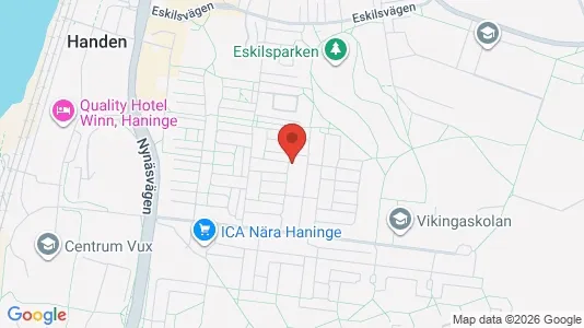 Bostadsrätter till salu i Haninge - kort over placeringen