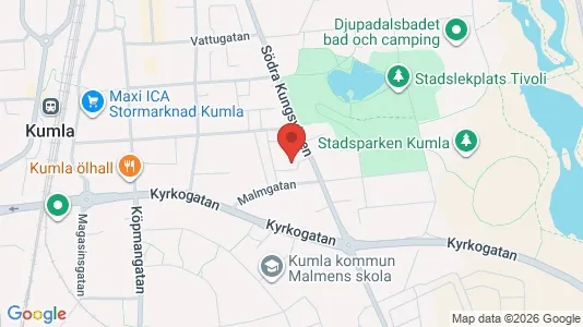 Bostadsrätter till salu i Kumla - kort over placeringen