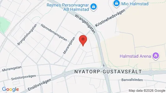 Lägenheter till salu i Halmstad - kort over placeringen