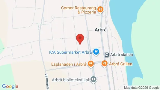 Rum att hyra i Bollnäs - kort over placeringen