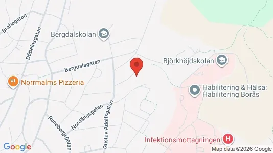 Lägenheter att hyra i Borås - kort over placeringen