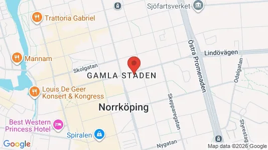 Lägenheter att hyra i Norrköping - kort over placeringen