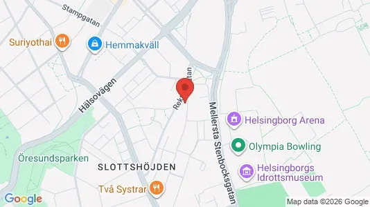 Bostadsrätter till salu i Helsingborg - kort over placeringen