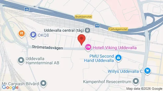 Lägenheter att hyra i Uddevalla - kort over placeringen