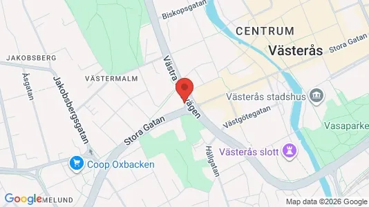 Lägenheter att hyra i Västerås - kort over placeringen