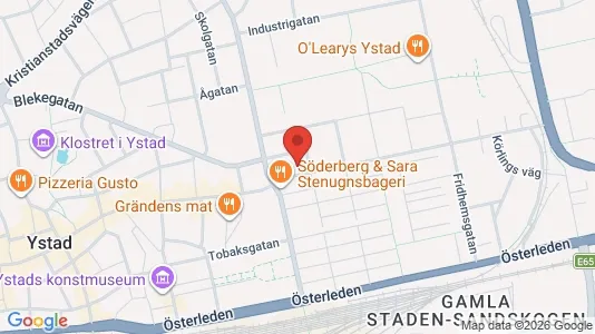 Bostadsrätter till salu i Ystad - kort over placeringen