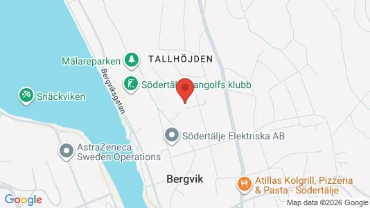 Bostadsrätter till salu i Södertälje - kort over placeringen