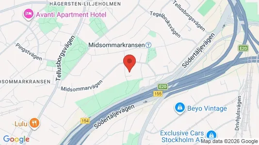 Bostadsrätter till salu i Söderort - kort over placeringen