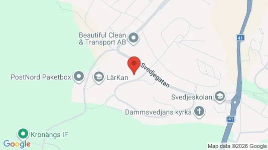 Bostadsrätter till salu i Borås - kort over placeringen