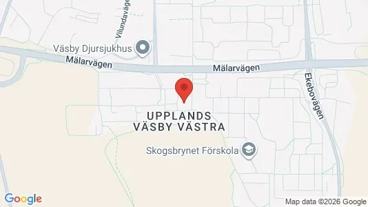 Bostadsrätter till salu i Upplands Väsby - kort over placeringen