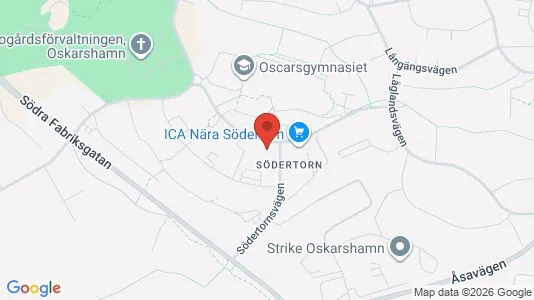 Lägenheter till salu i Oskarshamn - kort over placeringen