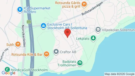 Lägenheter till salu i Sollentuna - kort over placeringen