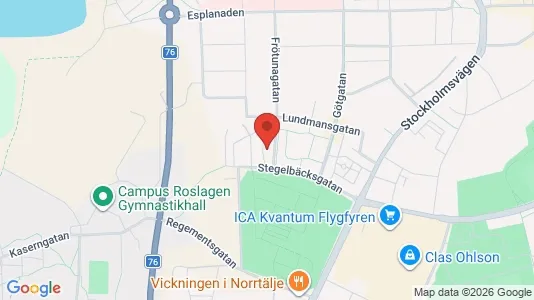 Lägenheter till salu i Norrtälje - kort over placeringen