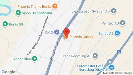 Lägenheter till salu i Borås - kort over placeringen