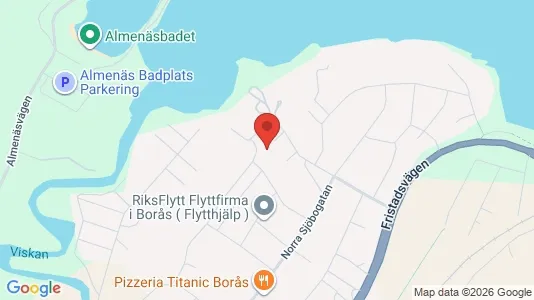 Lägenheter att hyra i Borås - kort over placeringen