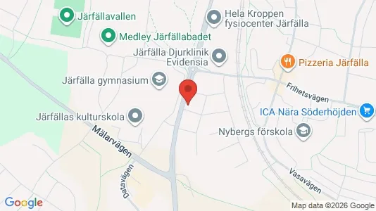Bostadsrätter till salu i Järfälla - kort over placeringen