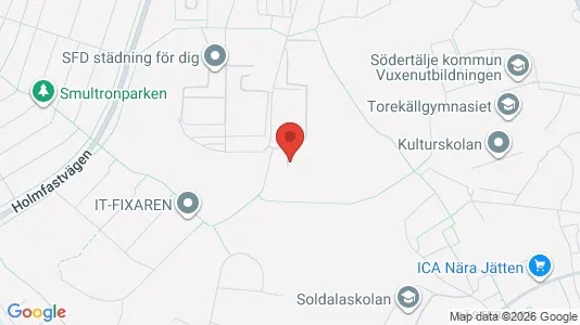 Lägenheter att hyra i Södertälje - kort over placeringen