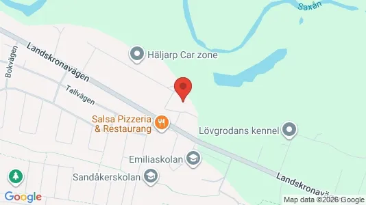 Lägenheter till salu i Landskrona - kort over placeringen
