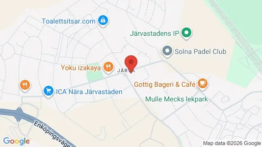 Lägenheter till salu i Solna - kort over placeringen