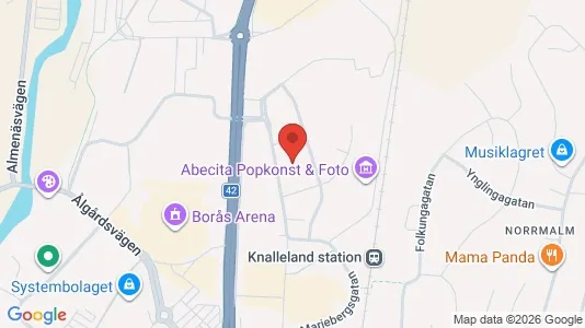 Lägenheter att hyra i Borås - kort over placeringen
